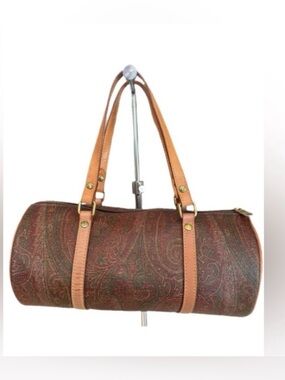 ETRO Milano Paisley Papillon Barrel Shoulder Bag | Vintage Made in Italy